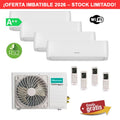 Aire Acondicionado Hisense Style MultiSplit 4x1 4AMW81U4RJC + CF25YR4BG + CF25YR4BG + CF35MR0BG + CF35MR0BG