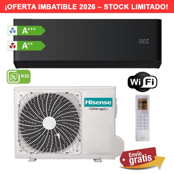 Aire acondicionado Hisense Uni Pure HB50BP0B Negro