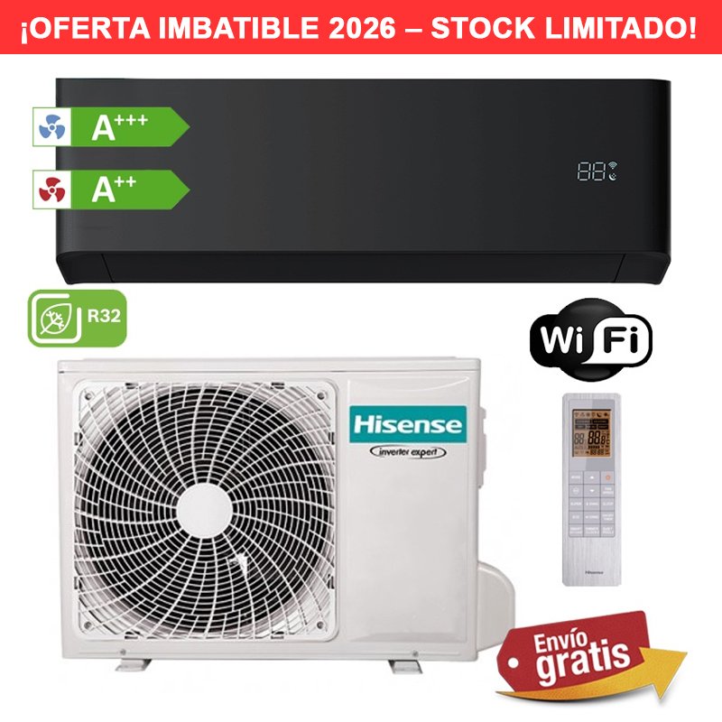 Aire acondicionado Hisense Uni Pure HB50BP0B Negro