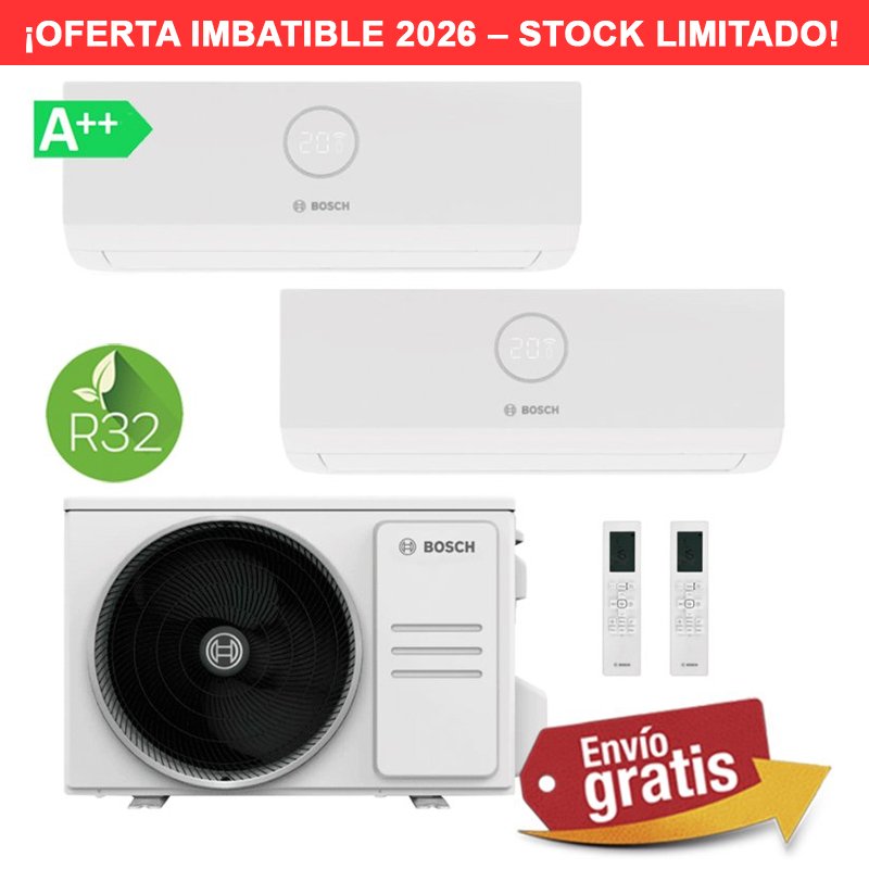 Aire Acondicionado multisplit 2x1 Bosch Kit-RAC 3000i SET2026WE
