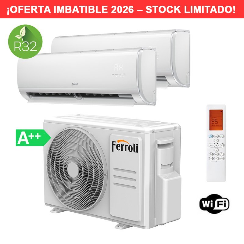 Aire Acondicionado Multisplit 2x1 Ferroli Giada M