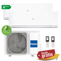 Aire Acondicionado Multisplit 2x1 Haier 2U40S2SM1FA + Expert 25 + Expert 25 (Blanco)