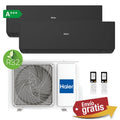 Aire Acondicionado Multisplit 2x1 Haier 2U40S2SM1FA + Expert 25 + Expert 25 (Negro)