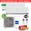 Aire Acondicionado Multisplit 2x1 Haier 2U40S2SM1FA + GEOS R+ 25 + GEOS R+ 35