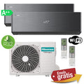Aire Acondicionado multisplit 2x1 Hisense 2AMW52U4RXC + QH35XV4BG + QH35XV4BG
