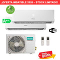 Aire Acondicionado Multisplit 2x1 Hisense Style 2AMW42U4RGC + CF25YR4BG + CF25YR4BG