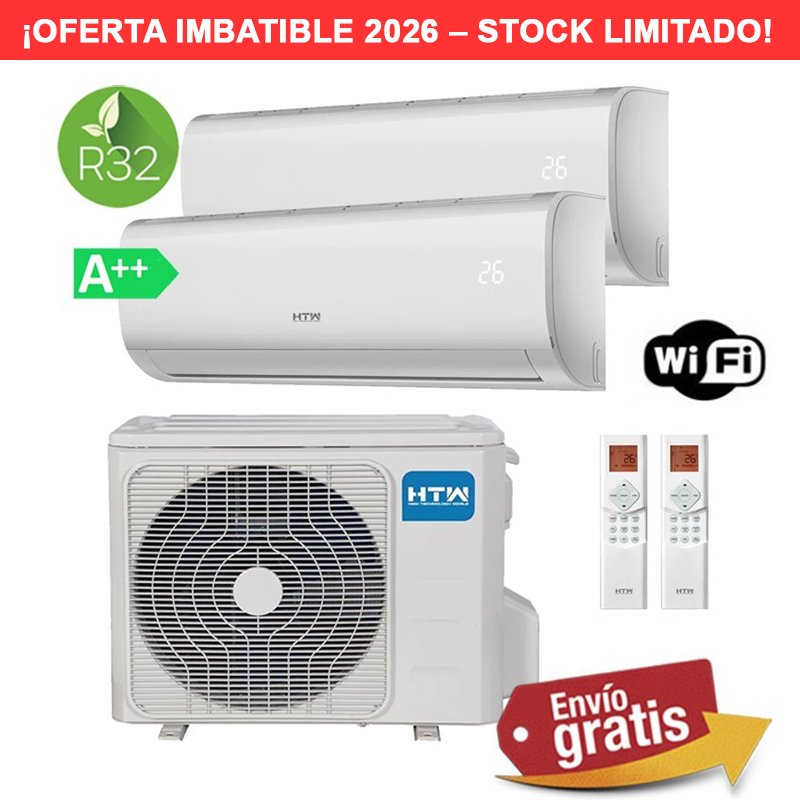 Aire Acondicionado multisplit 2x1 HTW MSI26-26/M02-41IX41BR32