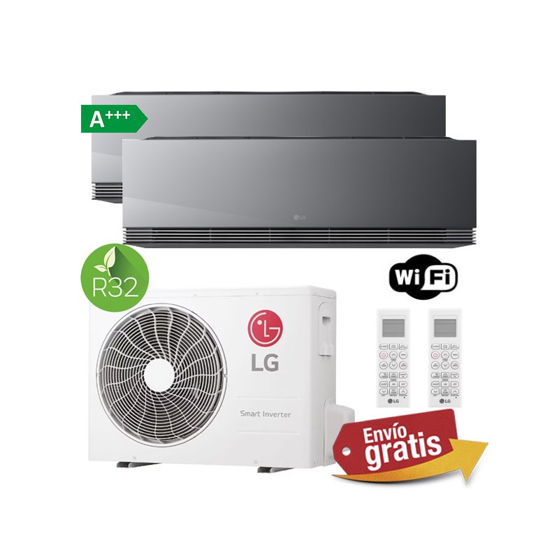 Aire Acondicionado Multisplit 2x1 LG MU3R19.U23 + AA09SP.NS1 + AA18SP.NS1