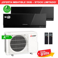 Aire Acondicionado MultiSplit 2x1 Mitsubishi MXZ-2F42VF + MSZ-EF25VGK + MSZ-EF35VGK