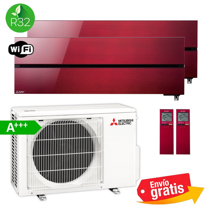 Aire Acondicionado MultiSplit 2x1 Mitsubishi MXZ-2F42VF + MSZ-LN25VG + MSZ-LN25VG
