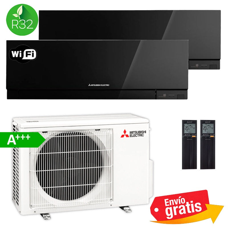 Aire Acondicionado MultiSplit 2x1 Mitsubishi MXZ-2F53VF + MSZ-EF25VGK + MSZ-EF25VGK