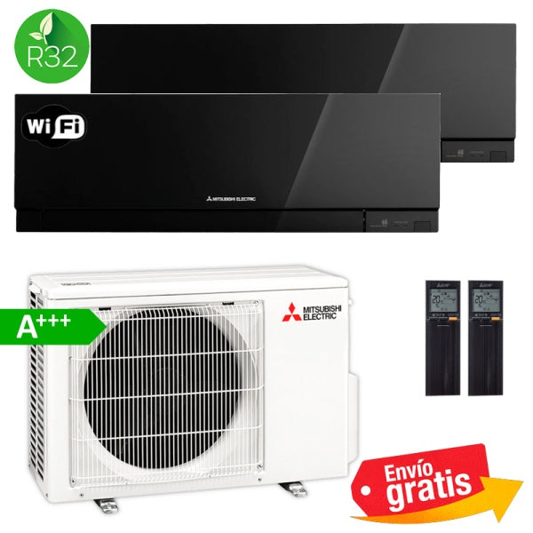 Aire Acondicionado MultiSplit 2x1 Mitsubishi MXZ-2F53VF + MSZ-EF35VGK + MSZ-EF35VGK