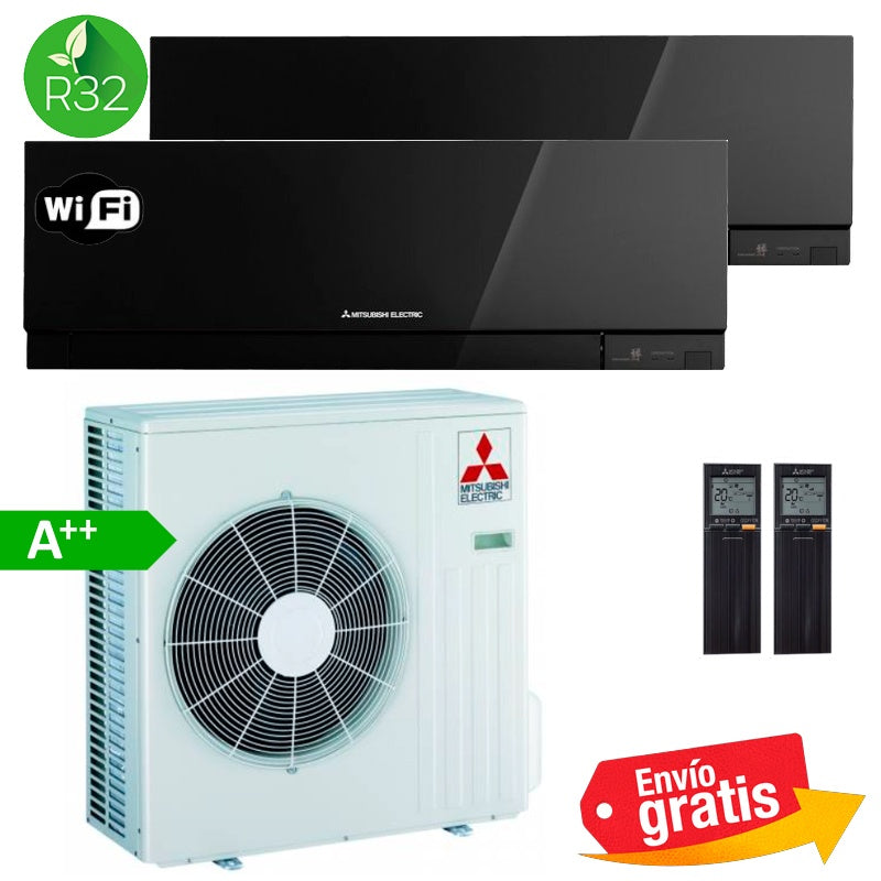 Aire Acondicionado MultiSplit 2x1 Mitsubishi MXZ-3F68VF + MSZ-EF25VGK + MSZ-EF42VGK