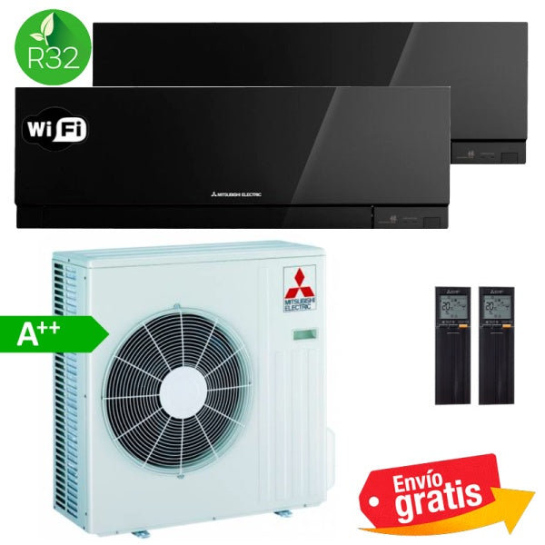 Aire Acondicionado MultiSplit 2x1 Mitsubishi MXZ-3F68VF + MSZ-EF50VGK + MSZ-EF50VGK