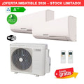 Aire acondicionado Multisplit 2x1 Olimpia Splendid NEXYA S5 Dual E 14 + unidades interiores NEXYA S4 9 + 12
