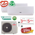 Aire Acondicionado Multisplit 2x1 Riello AIX250HIM8-1 + WR125HJM8-1 + WR135HJM8-1