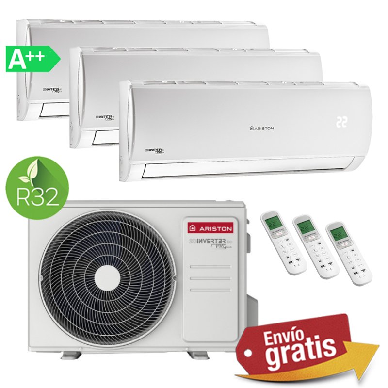 Aire Acondicionado Multisplit 3x1 Ariston Trial 80 XDO-0 + Alys 25 + Alys 35 + Alys 35