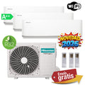 Aire Acondicionado Multisplit 3x1 Hisense 3AMW72U4RJC + HC25YC00G + HC25YC00G + HC35WU00G