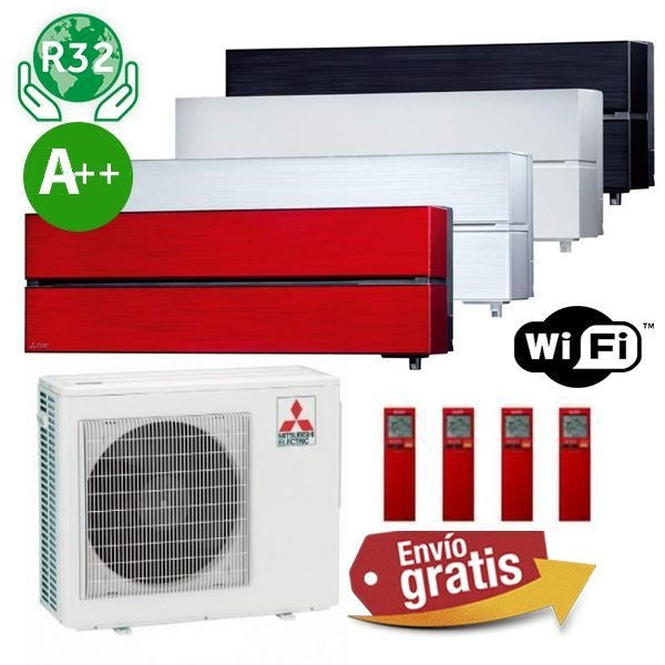 Aire Acondicionado Multisplit 4x1 Mitsubishi MXZ-4F80VF + MSZ-LN25VG + MSZ-LN25VG + MSZ-LN25VG + MSZ-LN35VG