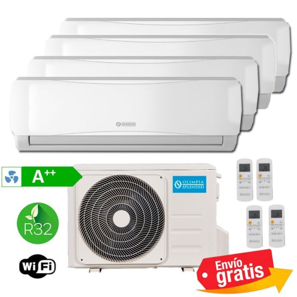 Aire acondicionado Multisplit 4x1 Olimpia Splendid NEXYA S5 Quadri E 28 + 4 unidades interiores NEXYA S4 9