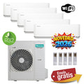 Aire Acondicionado Multisplit 5x1 Hisense 5AMW125U4RTA + HC25YC00G + HC25YC00G + HC35WU00G + HC35WU00G + HC35WU00G