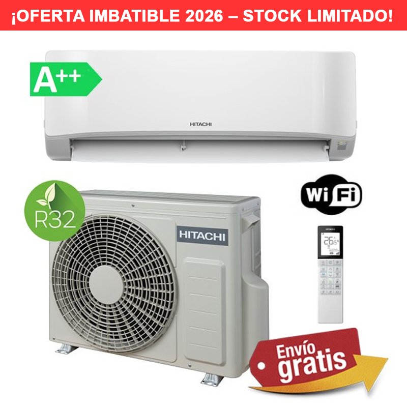 Aire Acondicionado Split 1x1 Hitachi airHome 400 3,5kW