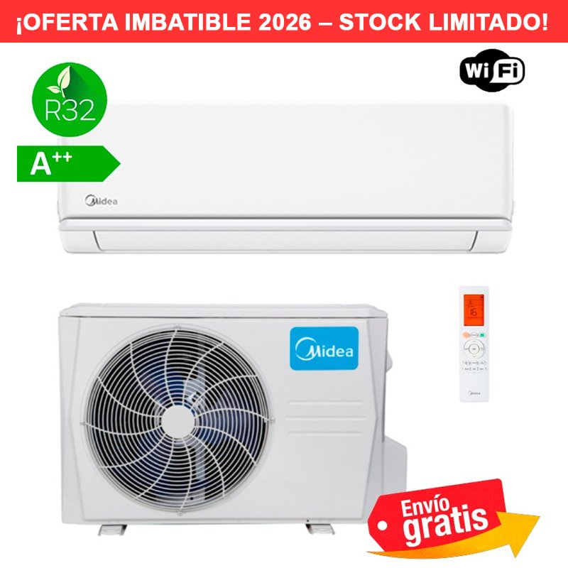 Aire Acondicionado Split 1x1 Midea Blanc 2.0 26(09)N8-1