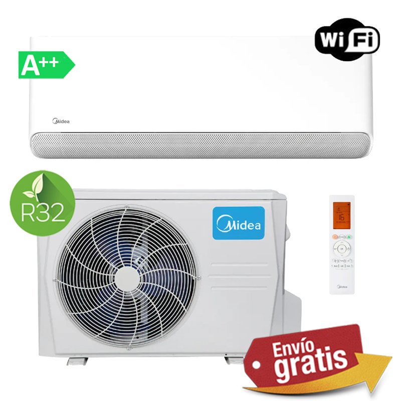 Aire Acondicionado Split 1x1 Midea Breezeless E 35(12) N8