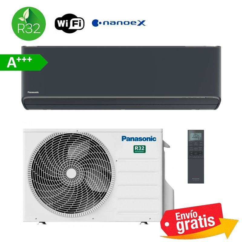 Aire Acondicionado Split 1x1 Panasonic Etherea KIT-XZ20-ZKE-H Gris grafito