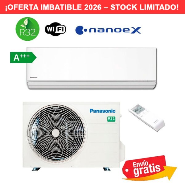 Aire Acondicionado Split 1x1 Panasonic Etherea KIT-Z25-ZKE Blanco Mate