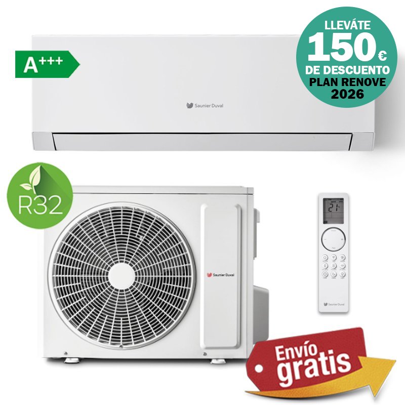 Aire acondicionado Split 1x1 Saunier Duval Vivair Max SDHP1-065 NW
