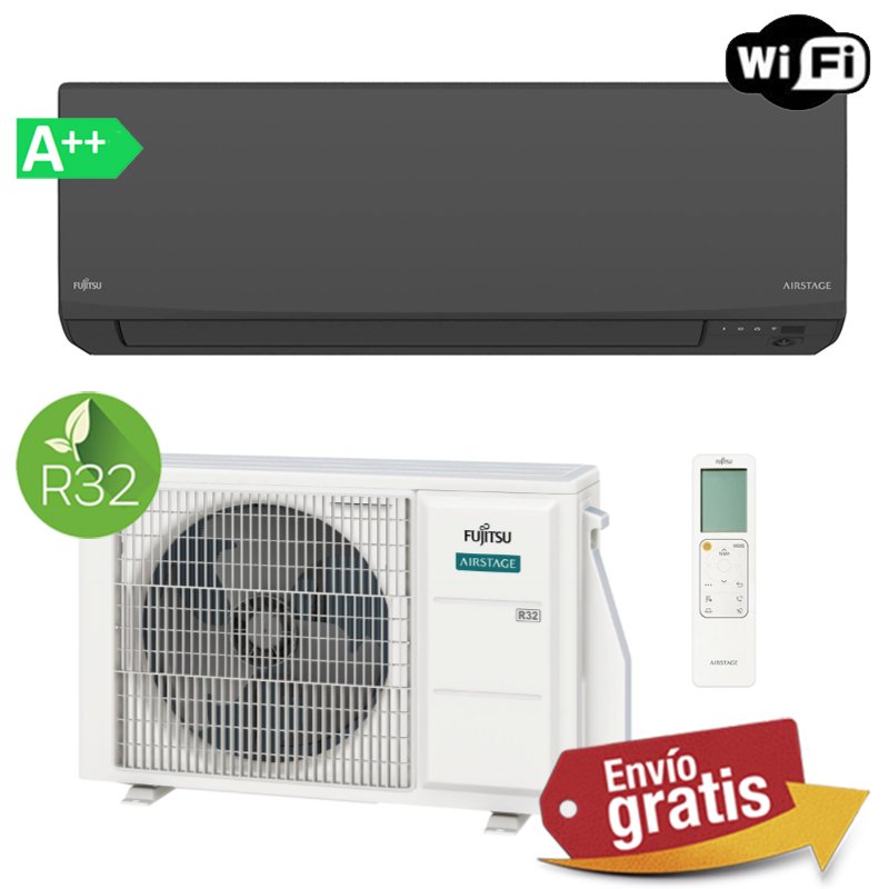 Aire acondicionado Split Fujitsu ASY40-KJ (B) Negro
