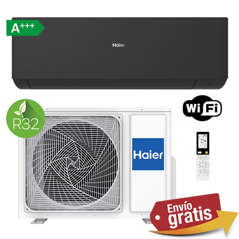 Aire Acondicionado Split Haier Expert 25 Negro