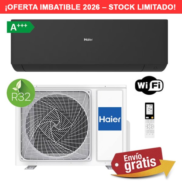 Aire Acondicionado Split Haier Expert 35 Negro