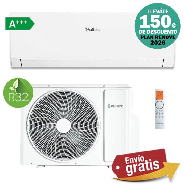 Aire Acondicionado Split Vaillant climaVAIR plus VAIP1-050 WN