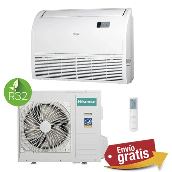 Aire Acondicionado Suelo-Techo Hisense AUV140UR4RC8 + AUW140U4RW8