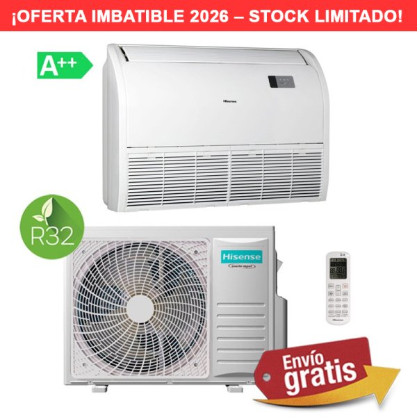Aire Acondicionado Suelo-techo Hisense AVT60UR4RB8 + AUW60U4RK8