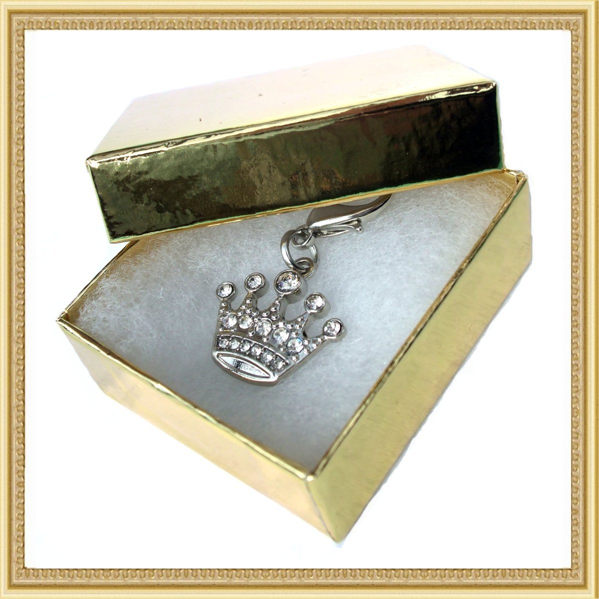 Crystal Crown Dog Cat Charm Pink-1