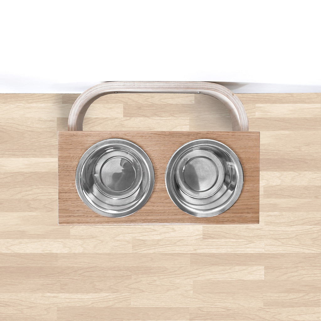 Wooden Elevated Dog Bowl Stand, 3 Sizes for Dogs and Cats-3
