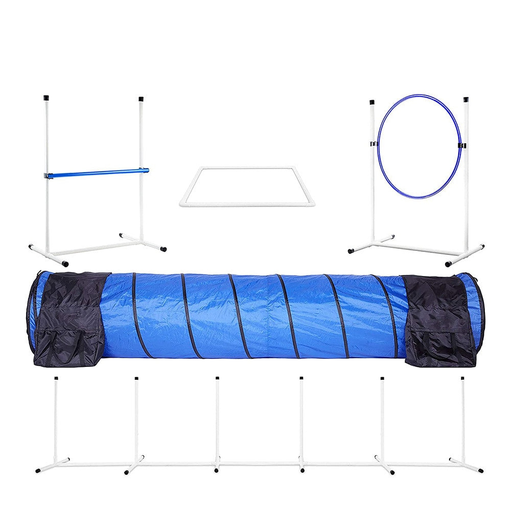 Dog Training Jumping Ring Jumping Pole Wrap Agility Training Kit-6