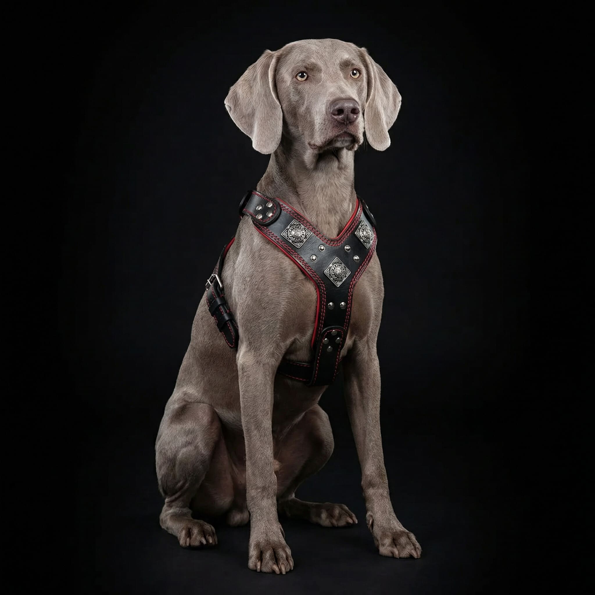 The "Eros" harness black & red-1