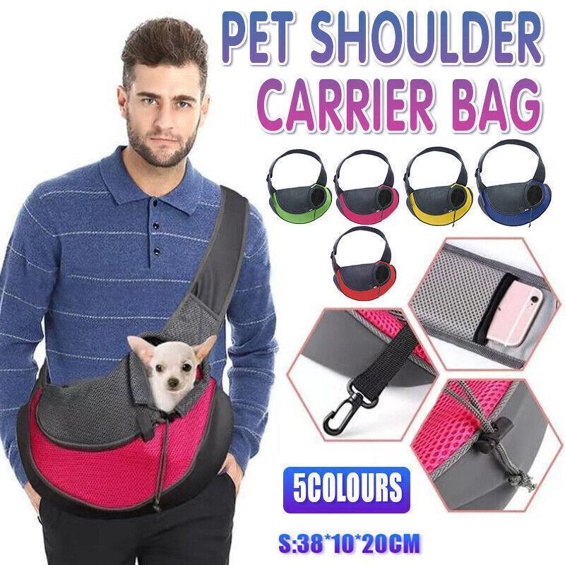 S Size Pet Shoulder Carrier Bag Puppy Cat Dog Travel Sling Backpack Portable-0