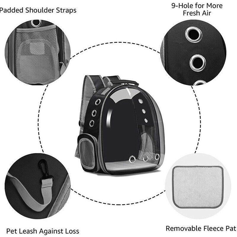 Pet Outdoor Carrier Backpack Cat Dog Puppy Travel Space Capsule Shoulder Bag-4