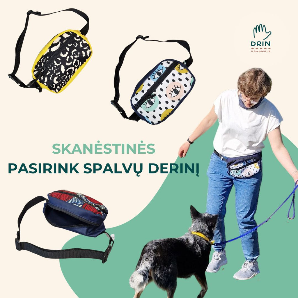 Custom dog-friendly waist bag - choose your color match!-0