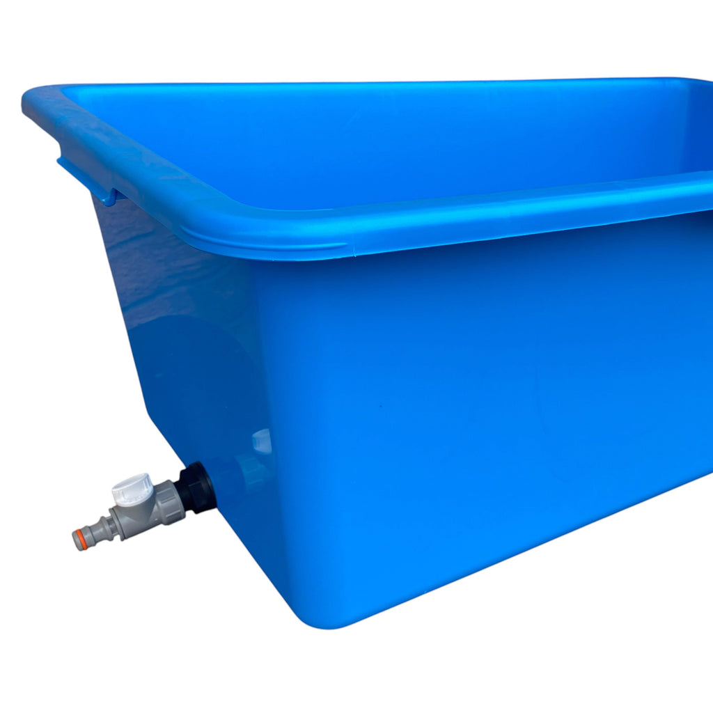 Blue Dog Bath with Drain Valve (WL) DIY Workshop Accessory Pet and Pond Supply-2