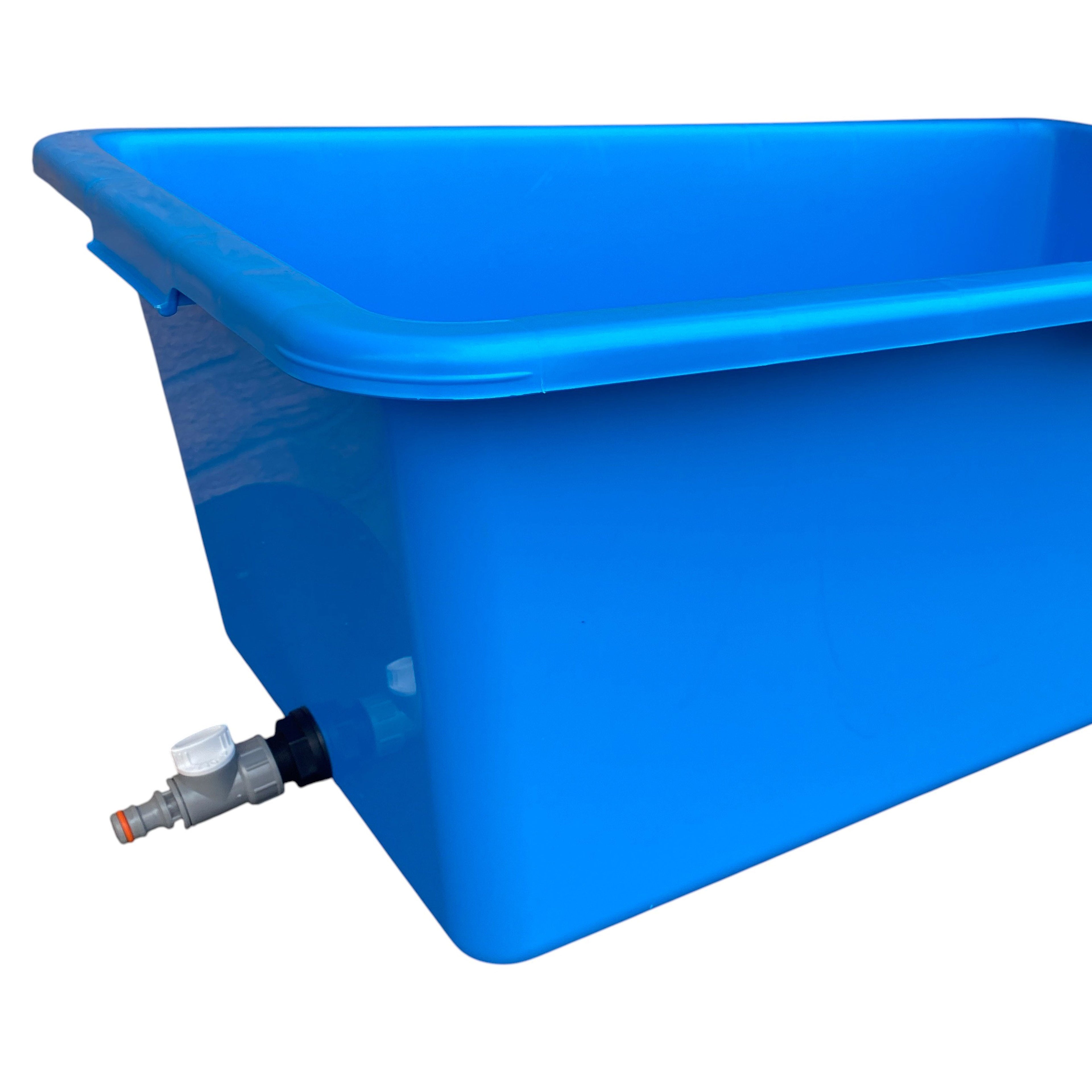 Blue Dog Bath with Drain Valve (WL) DIY Workshop Accessory Pet and Pond Supply-2